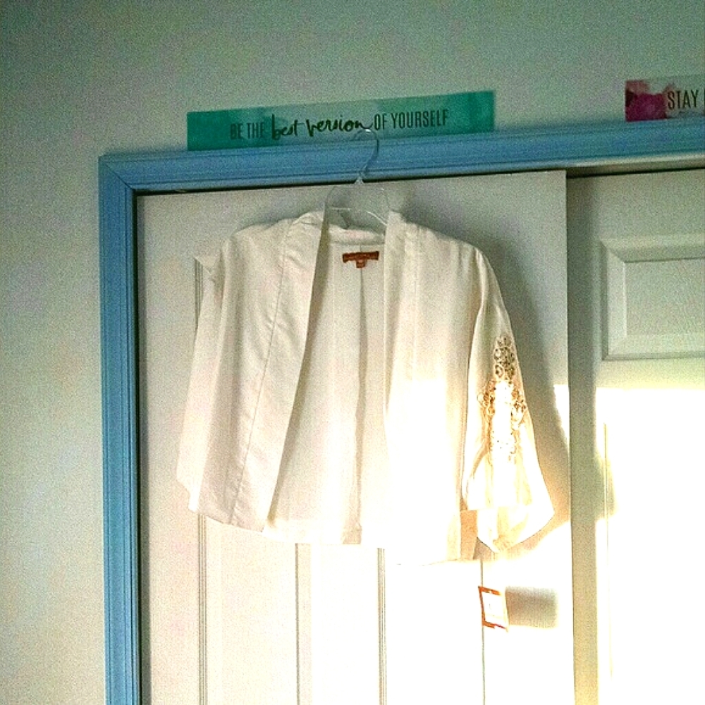 Creamy white formal jacket